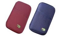 KASESSS 2 Piezas Portadocumentos Viaje Impermeable, Cartera de Viaje Durable, Porta Pasaporte Familiar Portátil Cartera Pasaporte Parta Familiar con Cremallera Carteras para Pasaporte de Viaje Unisexo