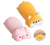 KASESSS 2 Piezas Reposamuñecas Raton, Lindas Almohadilla Teclado, Descomprimir Reposamuñecas Teclado, Wrist Rest Estilo Caricatura, Alfombrilla Raton Reposamuñecas para Aliviar el Dolor de Muñecas