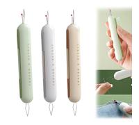KASESSS 3 Piezas 2 in 1 Enhebrador de Agujas de Coser a Mano, Enebradores de Agujas de Coser Portátil, Enhebrador Agujas Retráctil 2 in 1 Descolector de Costura para Coser Proyectos de Artesanía