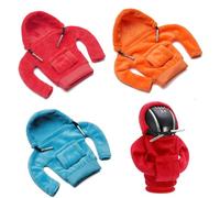 KASESSS 3 Piezas Sudadera para Palanca de Cambios Universal, Divertido Protector Funda Cambio Marchas Coche, Accesorios Interior