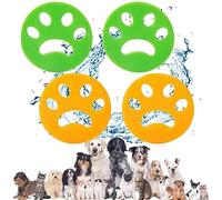 KASESSS 4 Pcs Atrapa Pelos Lavadora Mascotas, Bolas Atrapa Pelos para Lavadora,Atrapapelos Mascota Lavadora Reutilizable Bolas Lavadora Atrapa Pelos Mascota Quita Pelos Lavadora para Lavadora,Secadora