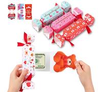 KASESSS 4 Piezas Caja Sorpresa de San Valent, Caja de Dinero Sorpresa de Feliz San Valent, Cajas Regalo Dinero, Romance Cajas Misteriosa con Forma de Caramelo para Aniversario, Sans Valentín