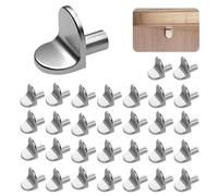 KASESSS 50 Piezas 5mm En Forma De L Soporte Baldas Armario, Macizo PequeñO Escuadras Metalicas, Antioxido Soportes Para Baldas Para Armario, Aparador, Librero Y ClóSet Soporte Estanteria