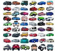 KASESSS 54PCS Adornos Para Zapatos, Pins para Crocs en Tema Del Coche, Pines para Crocs Dibujos Animados, PVC Shoe Charms, Decoración Para Zapatos Zuecos, Pins Decorativos para Regalos de Niños Fiesta