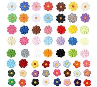 KASESSS 59 Piezas Flores Parches Ropa Termoadhesivos, Parches para Ropa, Parche Ropas, Parches Termoadhesivos de Tela, DIY Coser Parches para Ropas para Mochila, Jeans, Bolsas, Sombrero