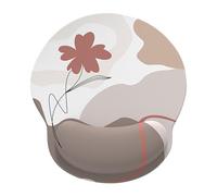 KASESSS Alfombrilla Raton Ergonomica,Mousepad con Memory Foam,Tapete Rato Ergonomico,Base De Goma No Deslizante,Mouse Pad con Superficie De Microfibra para Ordenador,Pc,PortáTil.