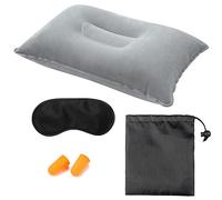 KASESSS Almohada Hinchable Camping, Ultraligero Almohada Camping, Comprimible Almohada Playa Cabeza, Compacta Cojin Playa Cabeza, Cómoda Almohada Inflable Playa Ideal para Camping, Playa, Viajes-Gris