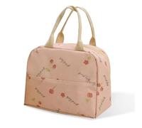 KASESSS Bolsa Termica Porta Alimentos, Cereza Bolsa Comida Trabajo, Loncheras de Trabajo Portátil, Lancheira Termica Infantil, Bolsa Isotermica, Lunch Bag para Colegio Oficina Escuela Picnic (Rosa)