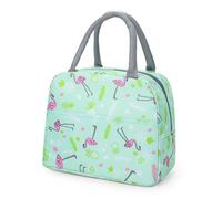 KASESSS Bolsa Termica Porta Alimentos, Portatil Lunch Bag, Bolsa Nevera Pequeña, bolsa Isotermica, Bolso Nevera Mujer Infantil Bolso Termico, Bolsas Termicas para Escuela Oficina Picnic(Verde)
