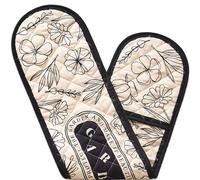 KASESSS De Una Sola Pieza Guantes Horno Resistentes Al Calor AlgodóN Duraderos Manoplas Horno con Asa para Colgar Multifuncionales Oven Gloves Manoplas Cocina para Microondas Y Hornear Accesorios