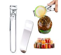 KASESSS Juego De Abrelatas Y Abrebotellas De Acero Inoxidable, Ajustables Abridor De Latas Manos Con Artritis Con Mango Ergonómico, Multifuncionales Abrelatas Manual, Para Niños Y Personas Mayores