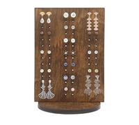 KASESSS Mini Organizador Pendientes, Organizador Joyas de Madera, Expositor Pendientes, Joyero Pendiente 84 Agujeros, Portátil Organizadors de Pendiente para Tiendas o Hogar Mujeres y Niñas