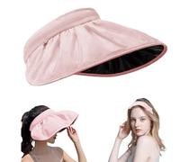 KASESSS Viseras para Mujer, Visera Mujer Diademas 2 en 1, Plegable Sombrero mmujer Verano, ala Ancha Sombreros para el Sol, Gorras y Sombreros Protección UV, Enrollable Gorra Proteccion Solar, Rosa