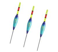 KASFDBMO 3 boyas flotadoras electrónicas de pesca iluminadas, muy sensibles, resbaladizas y duraderas, accesorios de pesca