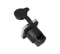 KASFDBMO Acoplador de montaje en panel RJ45 tipo D de metal ABS con bloqueo de 180/90 grados para redes Cat6/Cat5e al aire libre, módulo adaptador de red impermeable