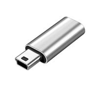 KASFDBMO Adaptador de extensión USB tipo C hembra a mini USB macho, conector de sincronización de datos extendido para laptop, 480 Mbps, portátil, tipo C a mini adaptador USB