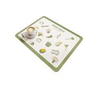 KASFDBMO Alfombrilla de secado antideslizante de absorción de agua rápida para platos, cuencos, cubiertos en cocinas modernas, decoración del hogar, tapete de secado de platos de diatomita