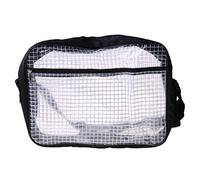 KASFDBMO Bolsa de herramientas transparente antiestática de PVC de cubierta completa para bolsa de hombro para mujer, Black, One Size