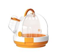 KASFDBMO Bolsa transportadora para loros con soporte para animales pequeños, ventana transparente, asa práctica, buena ventilación