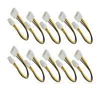 KASFDBMO Cable de extensión de 4 pines de alimentación de CPU a puerto para PC, CPU, conector macho a macho, extensión de computadora