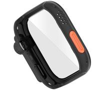 KASFDBMO Carcasa protectora de cristal de policarbonato para reloj inteligente, protector de pantalla para 4 marcos protectores de pantalla, seguro y rápido de poner y quitar