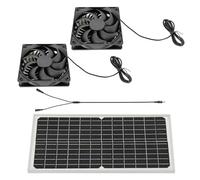 KASFDBMO Conjunto De Ventilador De Enfriamiento Panel Solar 16 W Juego Silicio Monocristalino para Pet House House Chicken Boops Y Ventiladores Ventilación Invernadero Ventilador Escape