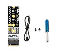 KASFDBMO Convertidores NVME de eficiencia térmica para tarjetas WiFi que permiten la expansión flexible del dispositivo y una conexión estable adaptador A+E a M