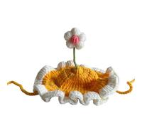 KASFDBMO Crocheted Hat For Dog and Cats Holiday Pet Disfraz De Cáscaras Cable Perros Cable Cumpleaños para Accesorios Pequeños Hechos A Mano
