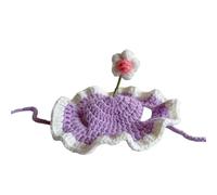 KASFDBMO Crocheted Hat For Dog and Cats Holiday Pet Disfraz De Cáscaras Cable Perros Cable Cumpleaños para Accesorios Pequeños Hechos A Mano
