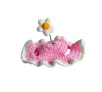 KASFDBMO Crocheted Hat For Dog and Cats Holiday Pet Disfraz De Cáscaras Cable Perros Cable Cumpleaños para Accesorios Pequeños Hechos A Mano