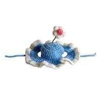 KASFDBMO Crocheted Hat For Dog and Cats Holiday Pet Disfraz De Cáscaras Cable Perros Cable Cumpleaños para Accesorios Pequeños Hechos A Mano