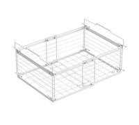 KASFDBMO Expandible Cachón del Congelador Cofre Contenedor Longitud Ajustable Marco Metal Ergonómico Cesta Almacenamiento del Refrigerador