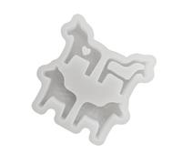 KASFDBMO Juego de caballitos de silicona con cuatro posturas únicas para yesos, proyectos de arte y manualidades, forma de caballo