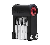 KASFDBMO Juego de herramientas de acero multifuncional 9 en 1, llave plegable para mantenimiento de bicicletas, multiherramienta, reparación de bicicletas