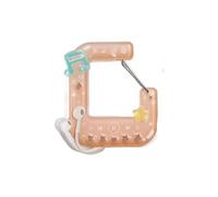 KASFDBMO Llavero de acrílico con dije de reproductor de música contemporáneo, práctico mosquetón para niñas, bonito gancho de escalada, práctico gancho de acrílico para mochila, b