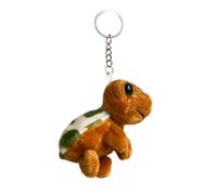 KASFDBMO Llavero de tortuga de felpa de dibujos animados, bonito llavero colgante para llaves, mochila, bolso de mano, llavero para niñas y mujeres, llaveros de animales lindos para hombres y mujeres