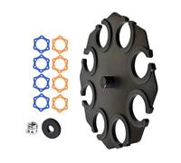 KASFDBMO Metal Stage Multi Mic Horter Micrófono Stand Bandeja con Protectores para Arañazos para Rendimiento Teatral Easy Access Design