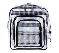 KASFDBMO Mochila antiestática de PVC transparente para sala blanca, bolsa de herramientas para herramientas de computadora, bolsa de PVC transparente con cremallera