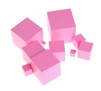 KASFDBMO Sensorial Materials Tower - Juego familiar de bloques de construcción de madera para niños