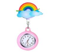 KASFDBMO Styles Styles Silicone Nurse Pocket Watch Clinic Clinic Reloj para Enfermeras Y Durabilidad Suave Caso Silicona, H