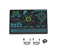 KASFDBMO Tarjeta de sonido USB de múltiples plataformas para transmisión, fácil funcionamiento y reducción de ruido para creación de contenido profesional, tarjeta de sonido auditiva para juegos