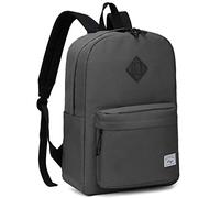 Kasgo Mochila Hombre Mochila Mujer, Mochilas Escolares Clásica Mochila Adolescente Niño Niña Mochila Instituto Universidad Ligera Mochila Viaje Impermeable Mochila Portatil 15,6 Pulgadas, Gris