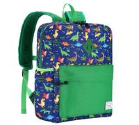 Kasgo Mochila Niña Niño, Mochila Escolar Primaria Mochila Infantil 5-7 Años Mochila Unicornio Dinosaurio Mochila Chica Chico Ajustar Carpeta A3 para Colegio Viaje Cámping Dinosaurio Verde
