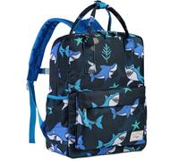 Kasgo Mochila Niña Niño, Mochila Escolar Primaria Mochila Infantil 5-7 Años Mochila Unicornio Dinosaurio Mochila Chica Chico Ajustar Carpeta A3 para Colegio Viaje Cámping Tiburón