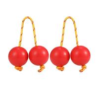 Kashaka Shaker - Bolas de sonajero ABS de 5 cm de diámetro, instrumento de percusión de mano africano, 2 pares de huevos de calabaza doble, sonido rítmico fuerte | Agitadores De Música Tradicional Par