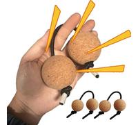 Kashaka Shaker - Instrumento rítmico africano, juego de bolas de cuatro piezas para interpretación de percusión, componente cultural con esferas conectadas, accesorio de música, herramienta de mano