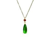 Kashasin Collar de castillo en movimiento de Howl's Moving S925, cadena de plata de anime, caricatura, cosplay, joyería, collar de gota de agua verde, accesorios de regalo, Plata esterlina