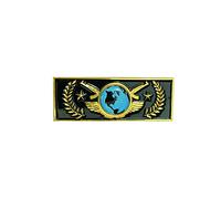 Kashasin CSGO Rank Badge - Broche de metal The Global Elite Pin CS GO Collection Pin de regalo, 5.5cm x 2cm, Zinc