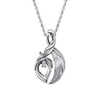Kashasin League of Legends - Collar para mujeres y hombres, colgante de plata 925, Xayah y Rakan LOL, collares para parejas, regalo de joyería (plateado), Plata esterlina