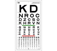KASHSURG Gráfico ocular de agudeza visual para fuerzas armadas de 3 metros (10 pies)